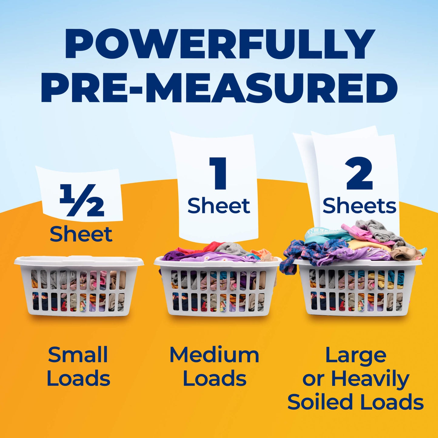 POWER SHEETS™ Laundry Detergent Fragrance Free