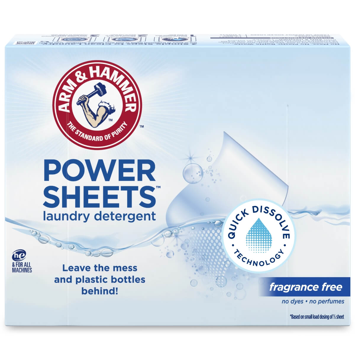 POWER SHEETS™ Laundry Detergent Fragrance Free